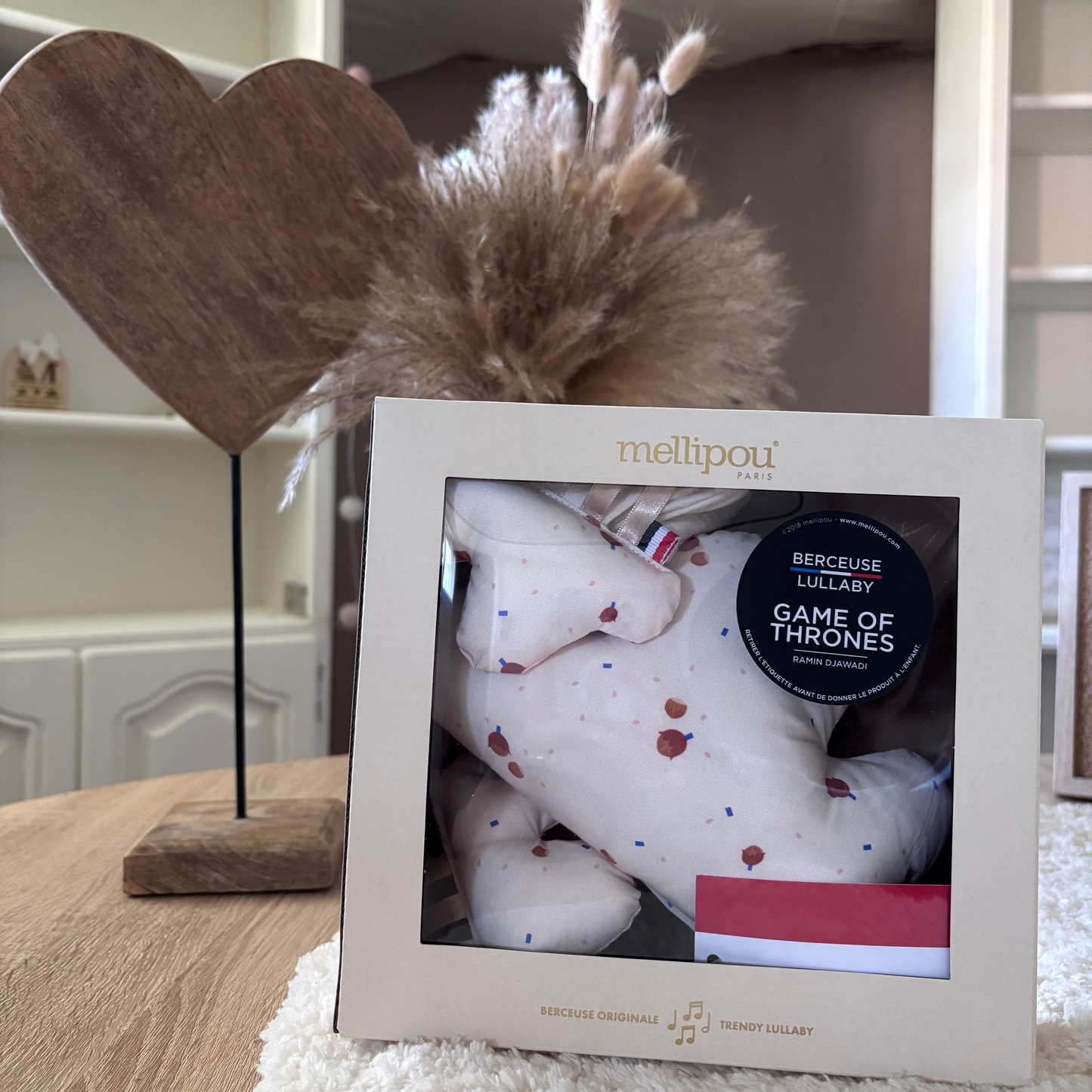 Coffret naissance – Nuage musical & doudou lange