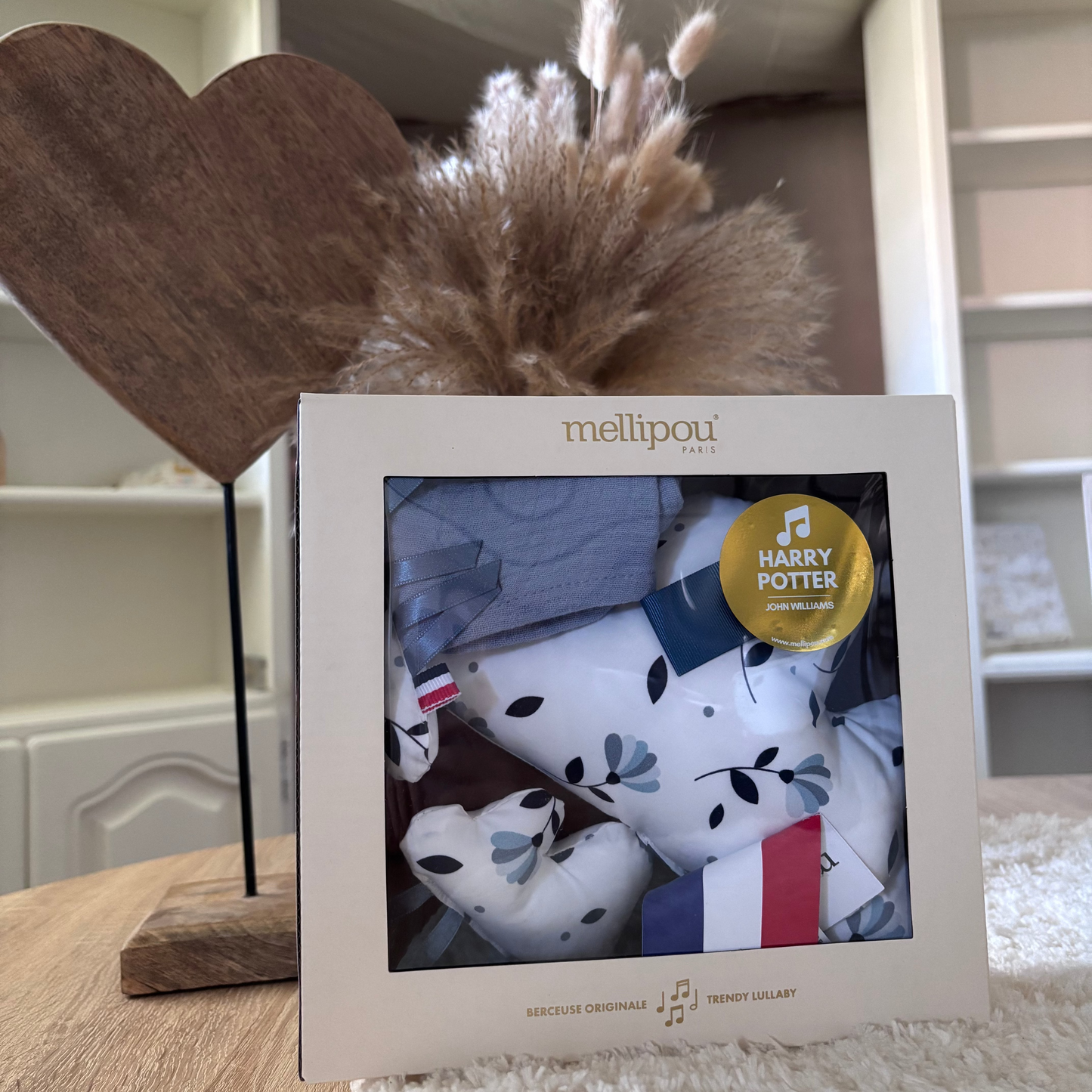 Coffret naissance – Nuage musical & doudou lange