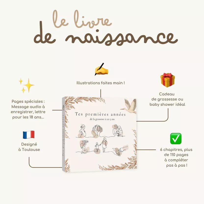 Livre de naissance bébé - Cocons & merveilles