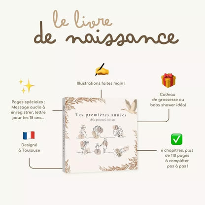 Livre de naissance bébé - Cocons & merveilles