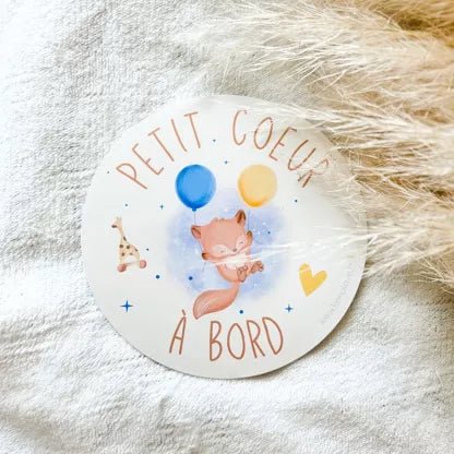 Sticker “Bébé à bord” – Sécurité et douceur sur la route - Cocons & merveilles